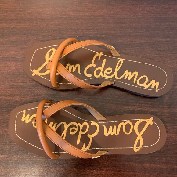 Sam Edelman abbey leather upper flip flop size 9 new - Picture 10 of 12